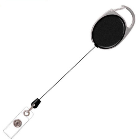 Retractable Badge Holder with a Slide Clip
