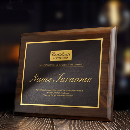 Plaque Award