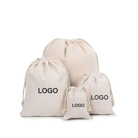 Cotton Blend Drawstring Bag