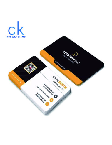 White Plastic Business Cards