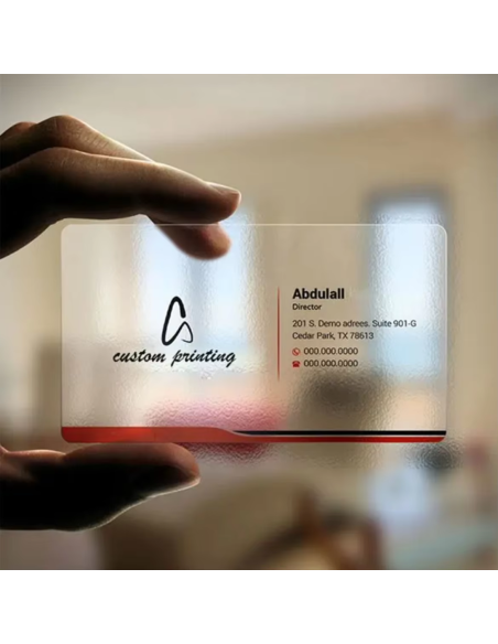 Clear Business Cards