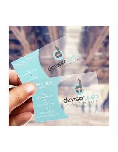 Clear Business Cards