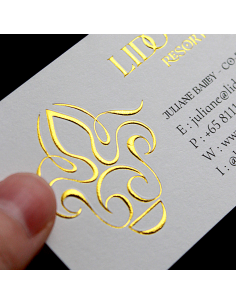 Embossed Gloss Business Cards 2