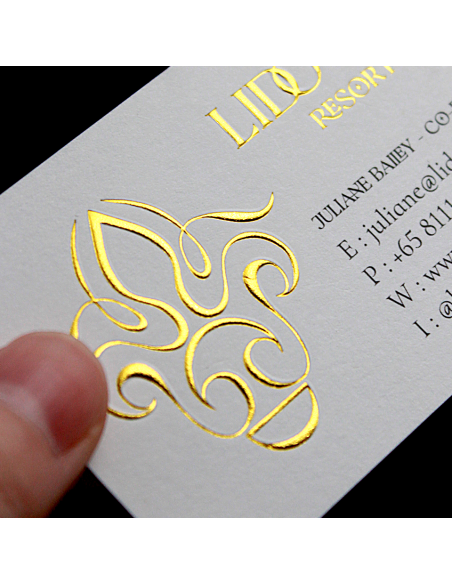 Embossed Gloss Business Cards
