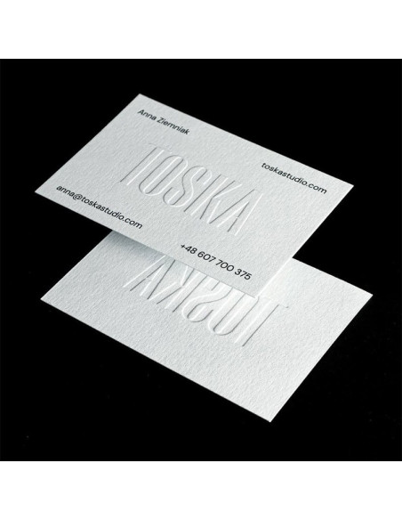 Embossed Gloss Business Cards