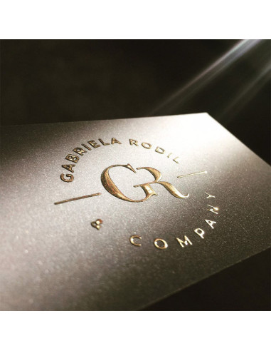 Raised Foil Business Cards