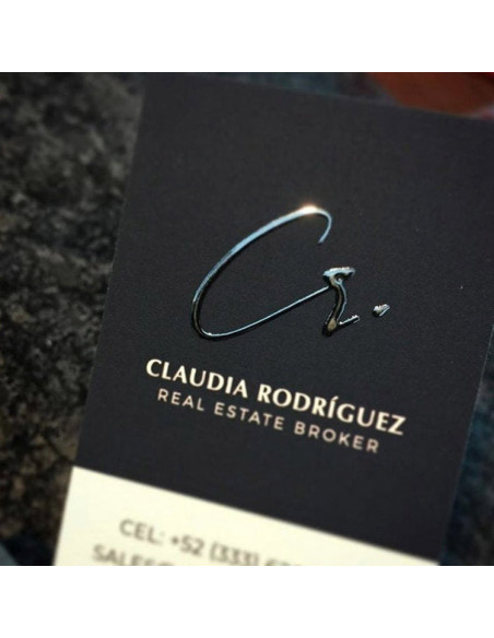 Raised Foil Business Cards