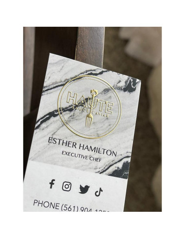Raised Foil Business Cards