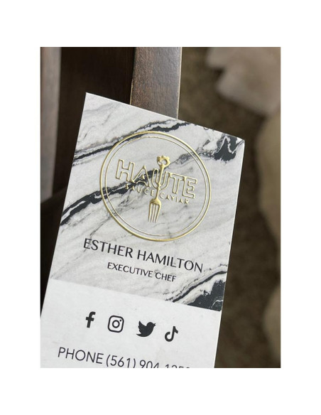 Raised Foil Business Cards