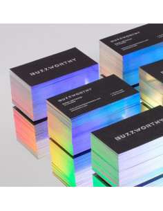 Foil Business Cards with Holographic Edge