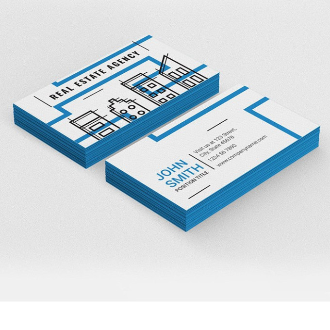 Painted Edge Business Cards