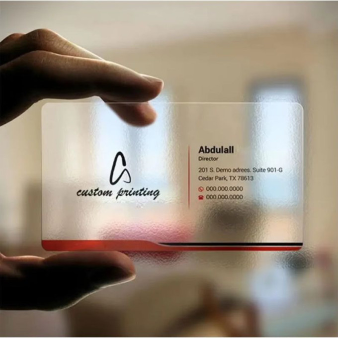 Clear Business Cards