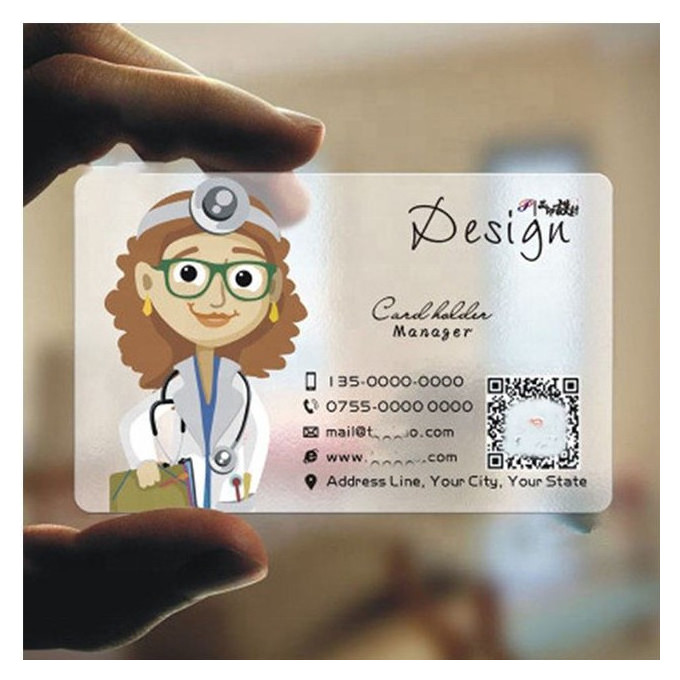 Clear Business Cards