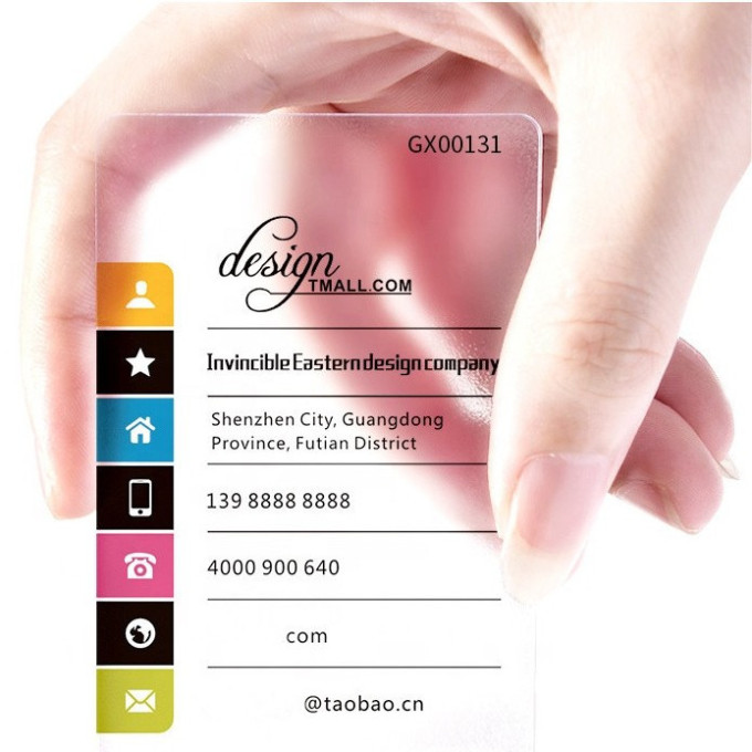 Clear Business Cards