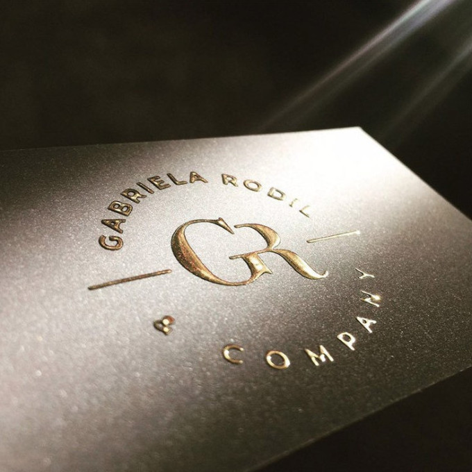 Raised Foil Business Cards