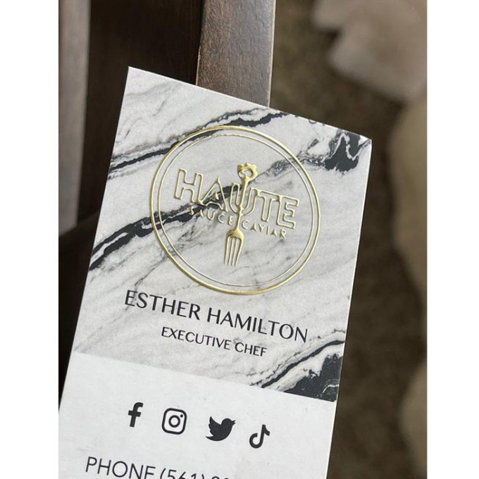 Raised Foil Business Cards