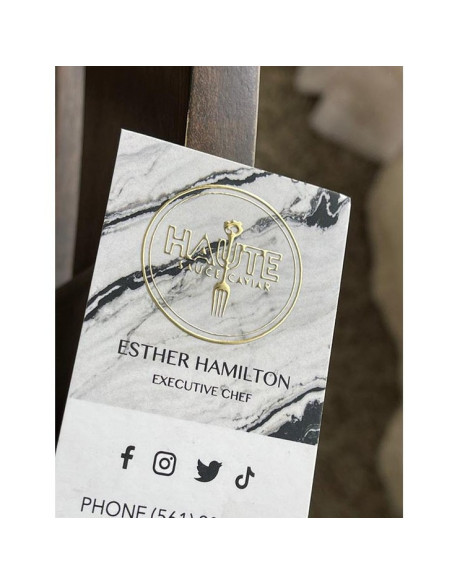 Raised Foil Business Cards