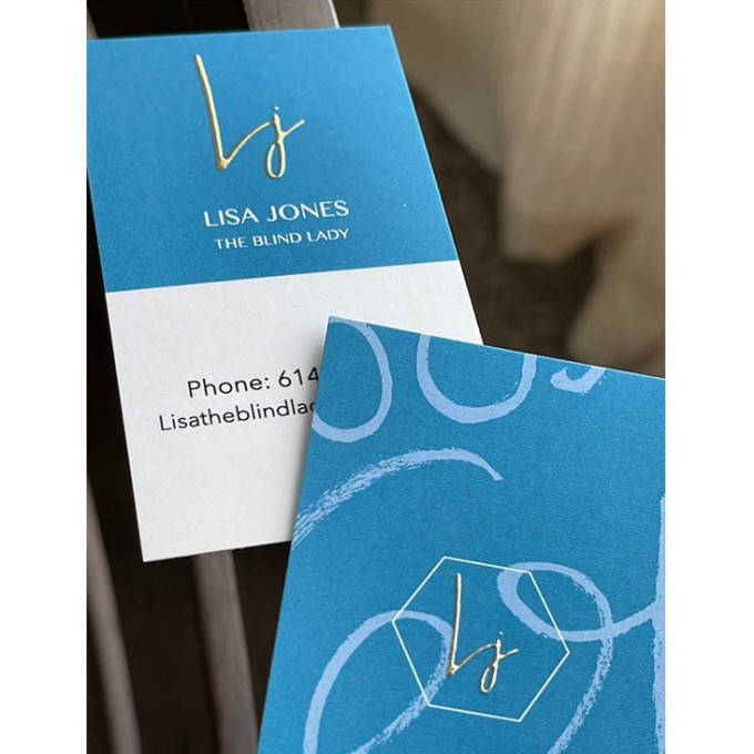 Raised Foil Business Cards