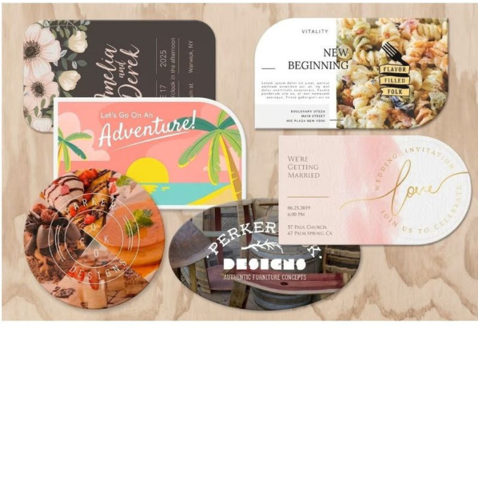 Die-Cut Postcards
