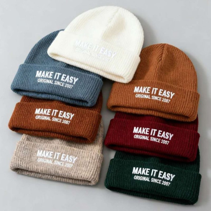 Embroidered Cuffed Beanie