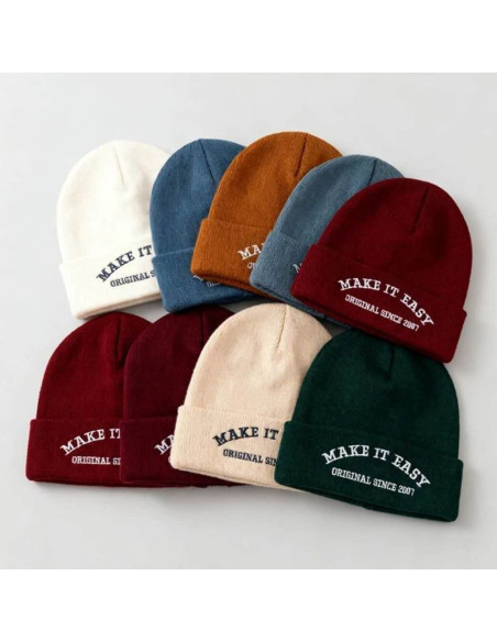 Embroidered Cuffed Beanie