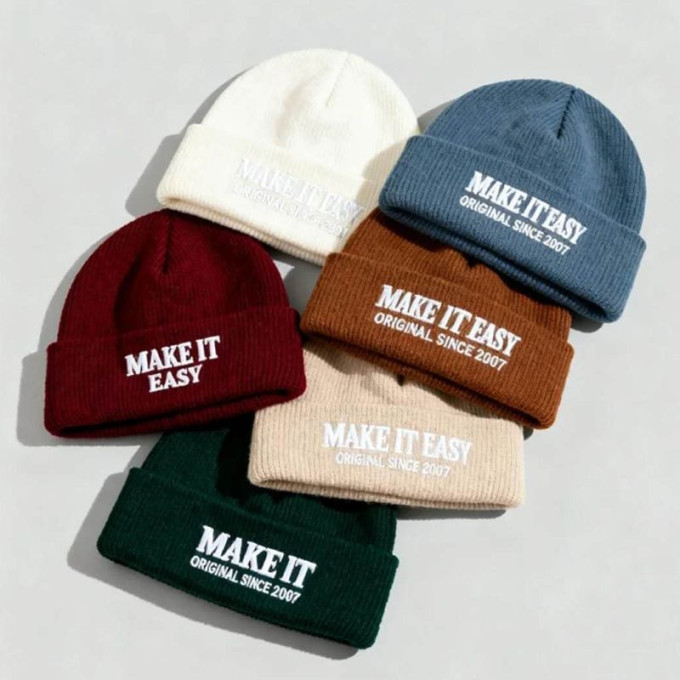 Embroidered Cuffed Beanie