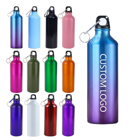 Aluminum Water Bottle with Carabiner